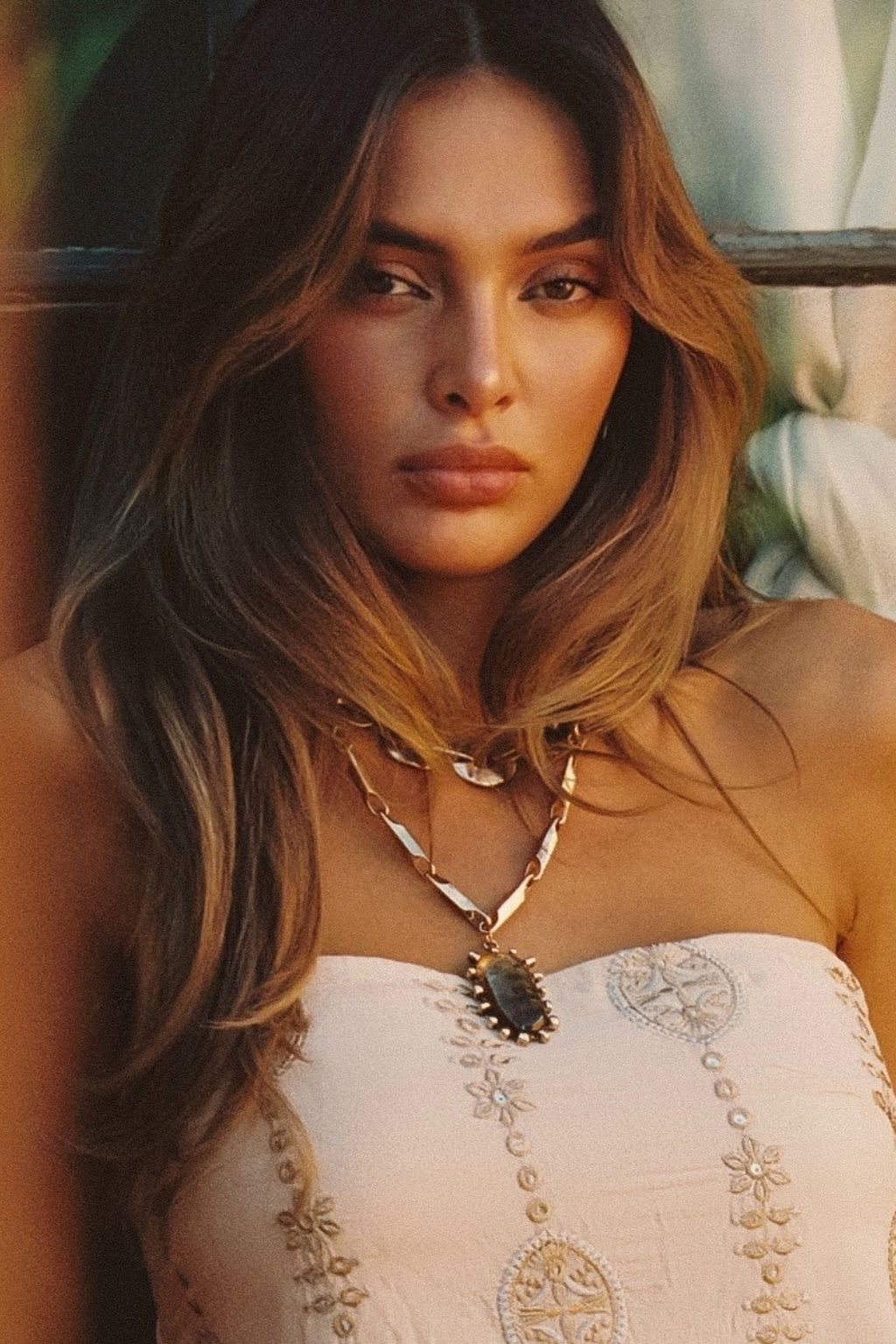 Moonbeam Gold Statement Necklace