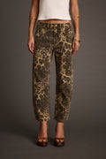 Muse Leopard Barrel Jeans
