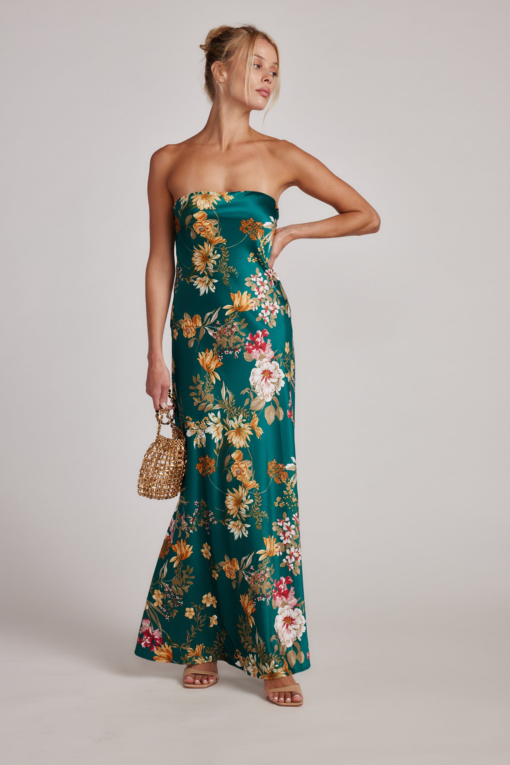Women's Emerald Floral Dress | 12th Tribe Women's Emerald Floral Dress | 12th Tribe
