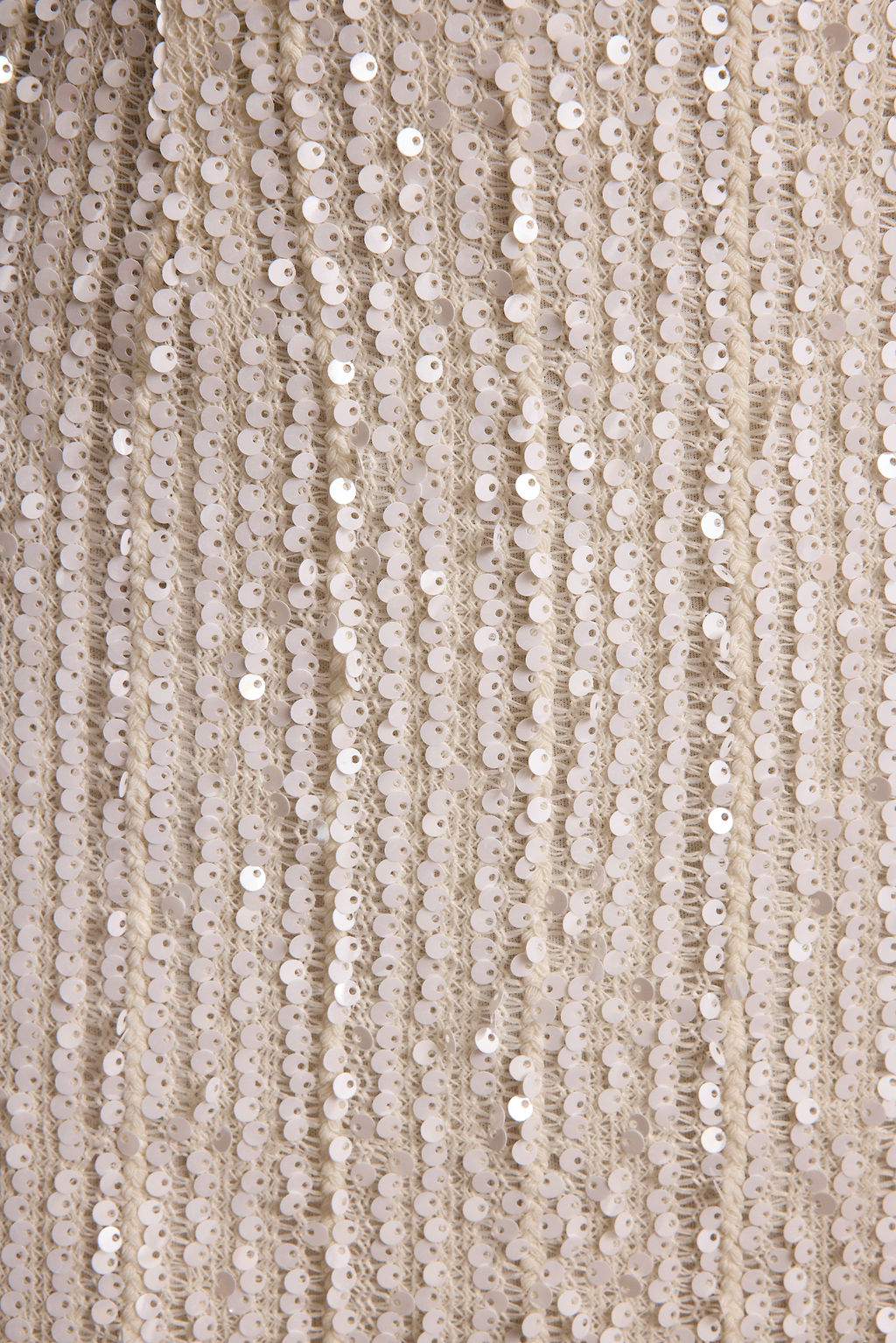 Additional view of the Nerina White Sequin Mini Dress from a different perspective.