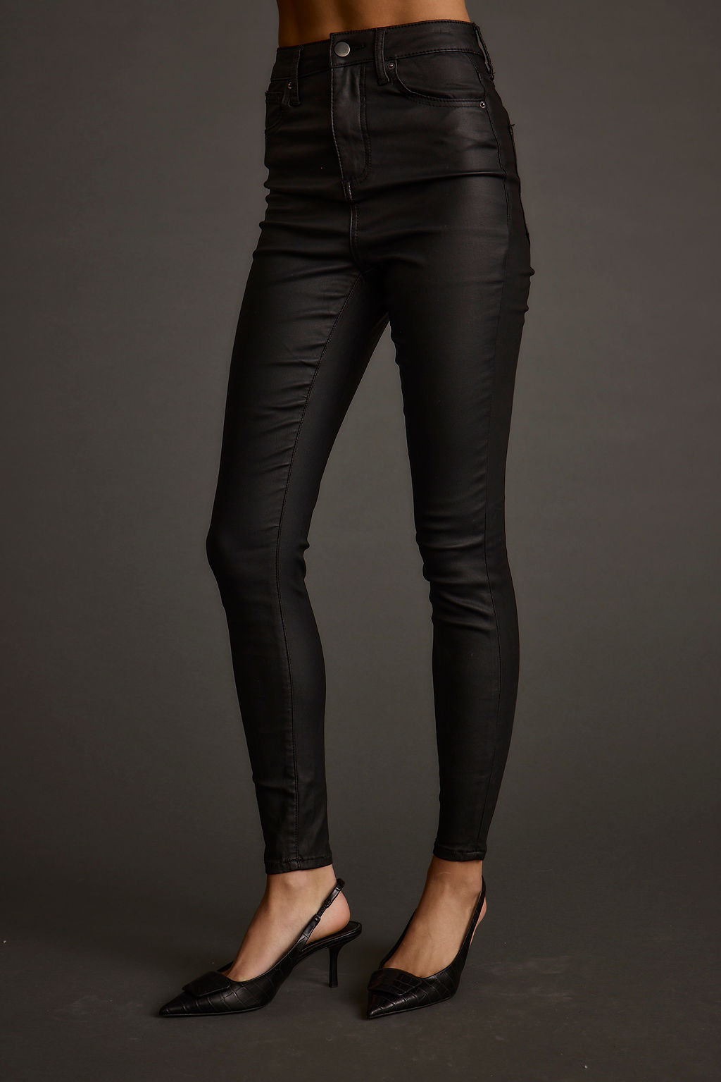 Nixon Black Coated Pants