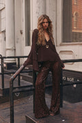 Happy Hour Espresso Sequin Pant
