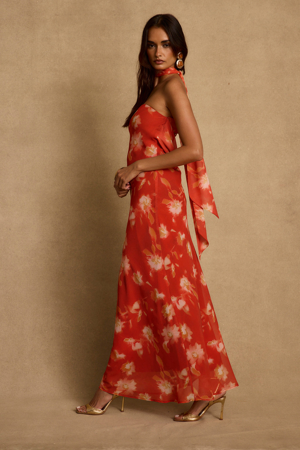 Natalia Poppy Red Strapless Maxi Dress - XS Size - Women's Dresses - 12th Tribe Natalia Poppy Red Strapless Maxi Dress - XS Size - Women's Dresses - 12th Tribe