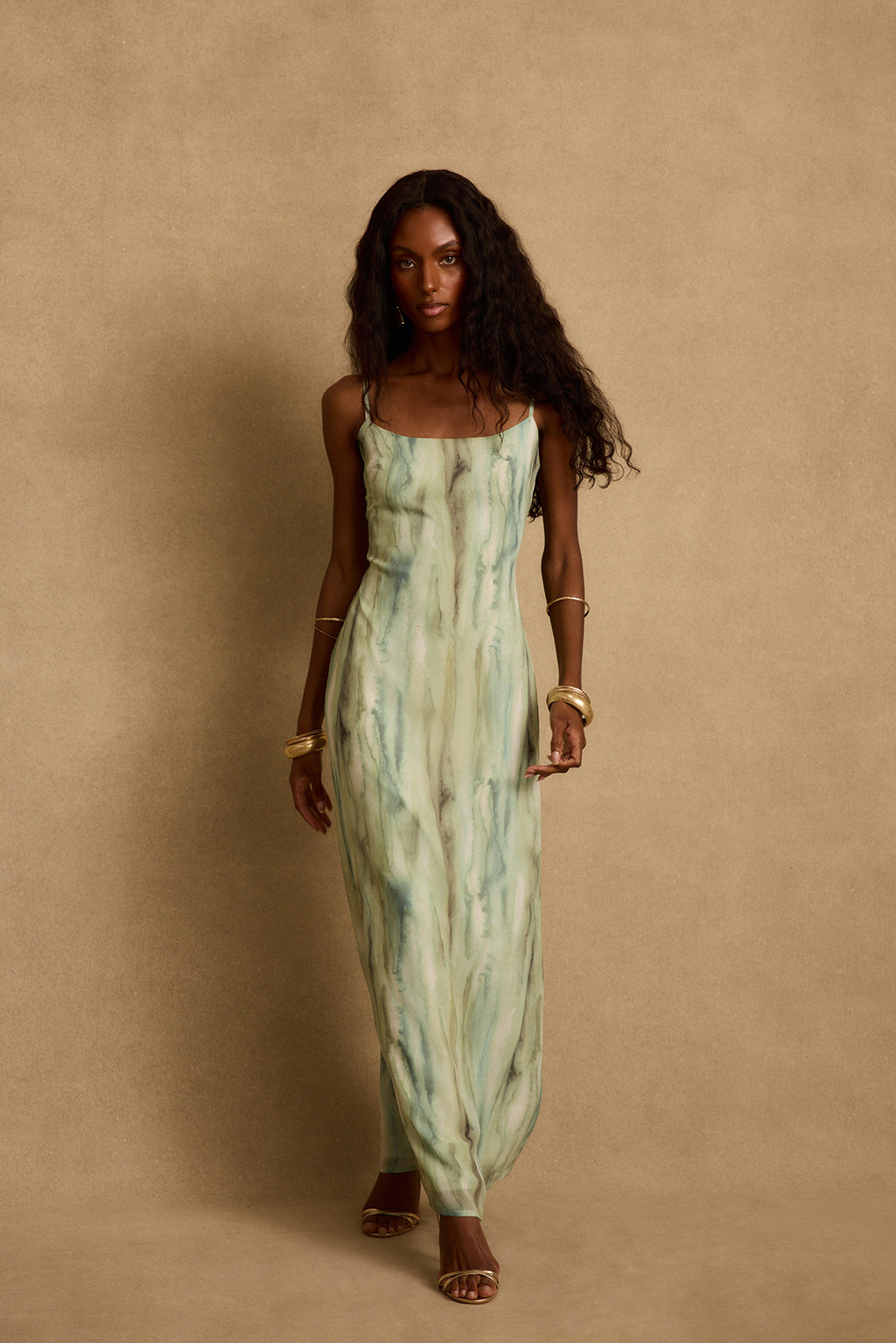 Nerissa Sage Chiffon Maxi Dress - S Size - Women's Dresses - 12th Tribe Nerissa Sage Chiffon Maxi Dress - S Size - Women's Dresses - 12th Tribe