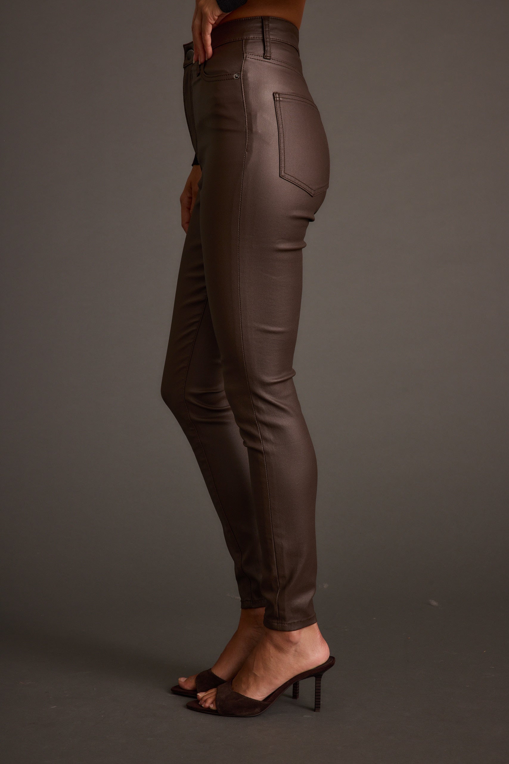 Nixon Mocha Coated Pants