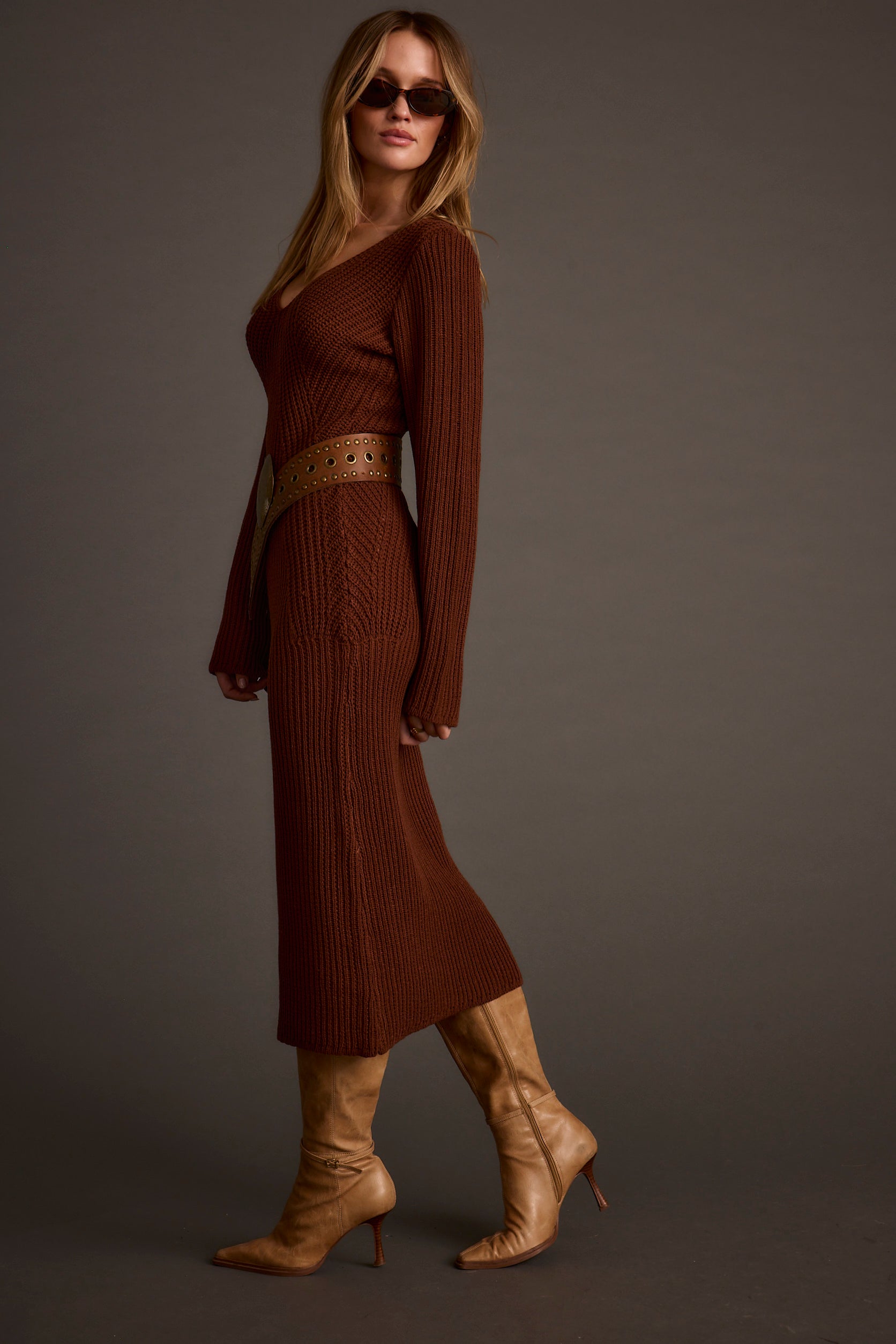 Nolita Cinnamon Midi Sweater Dress