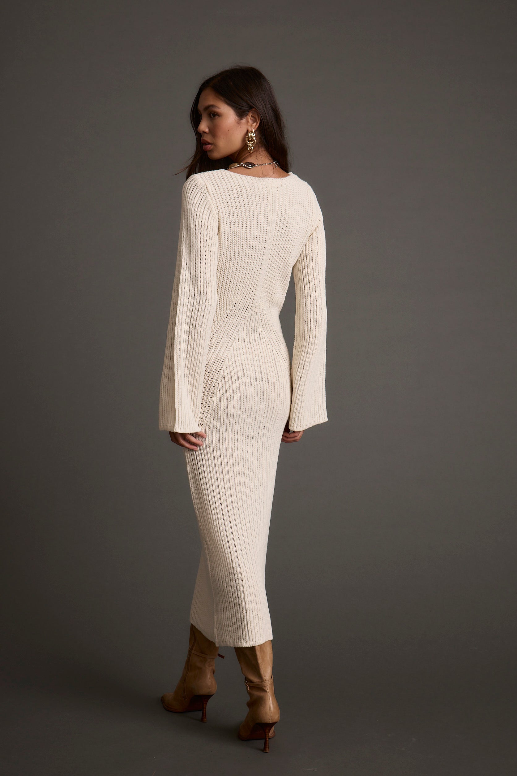 Nolita Cream i Sweater Dress - M Size - Women's Dresses