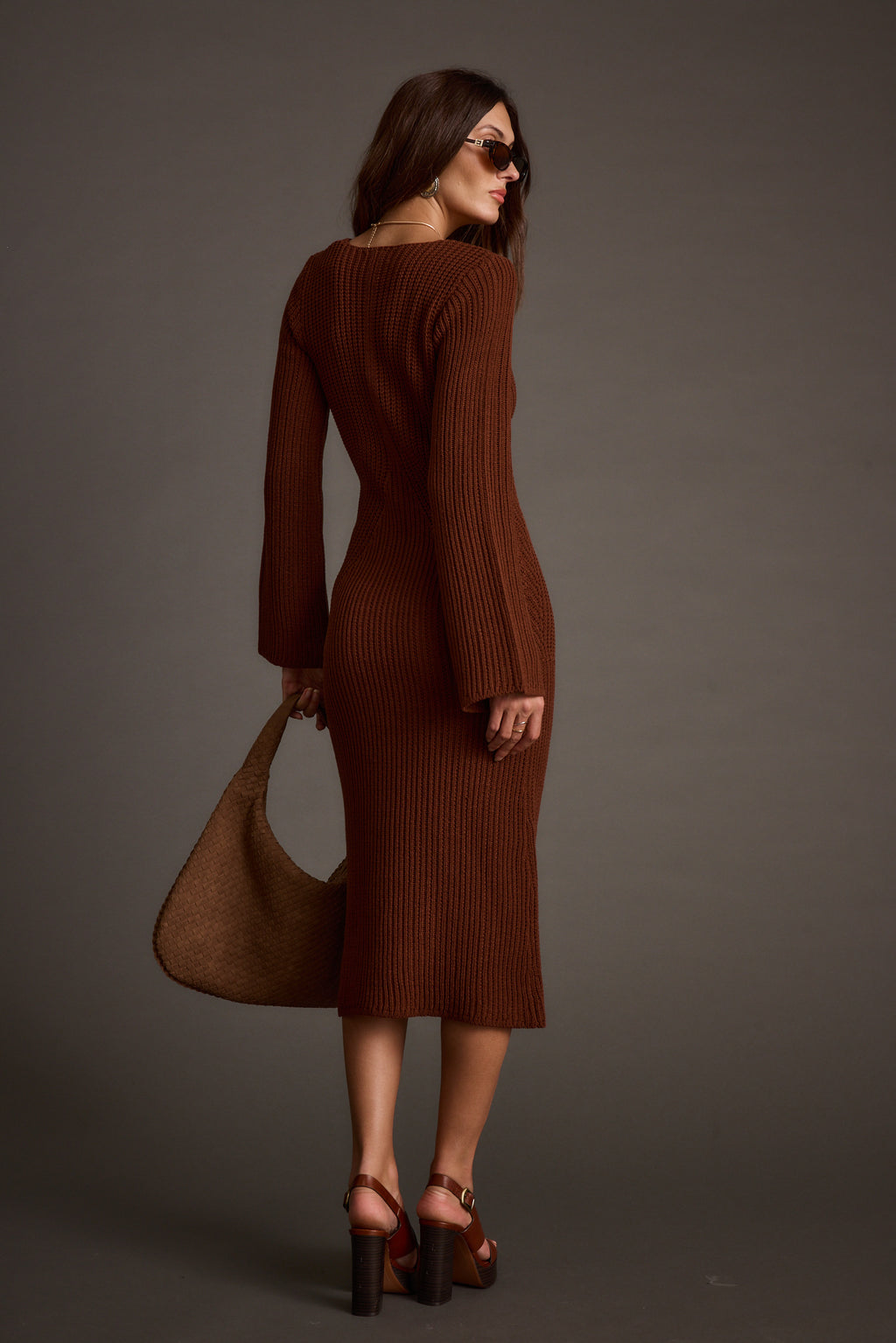 nolita midi dress Nolita Cinnamon i Sweater Dress - XL Size - Women's Dresses