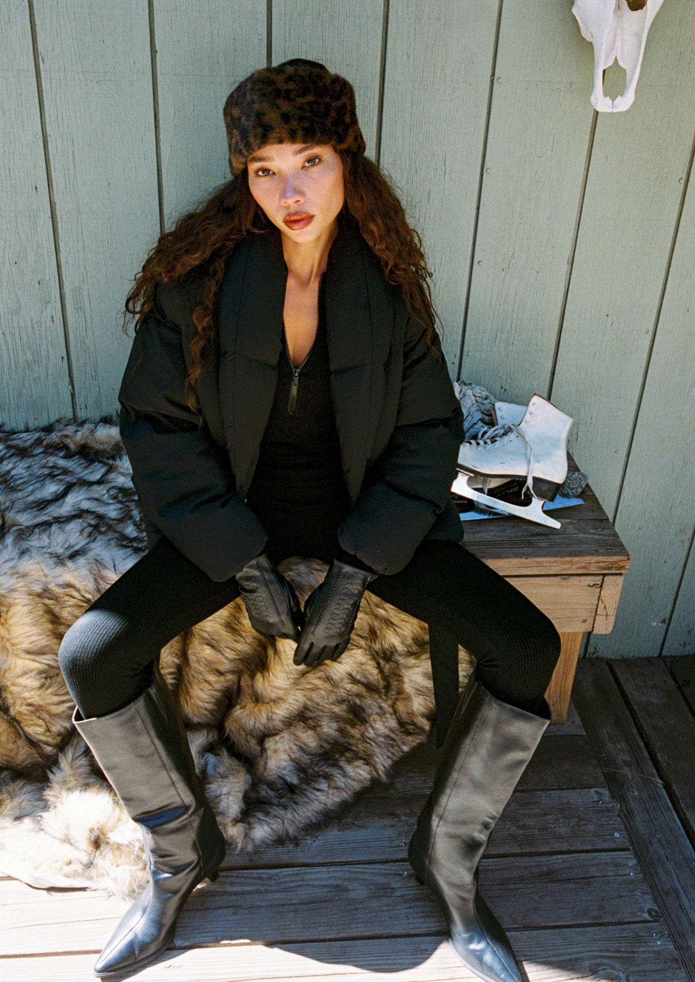 Chalet Leopard Faux Fur Headband