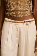 Novara Beaded Charm Chain Belt