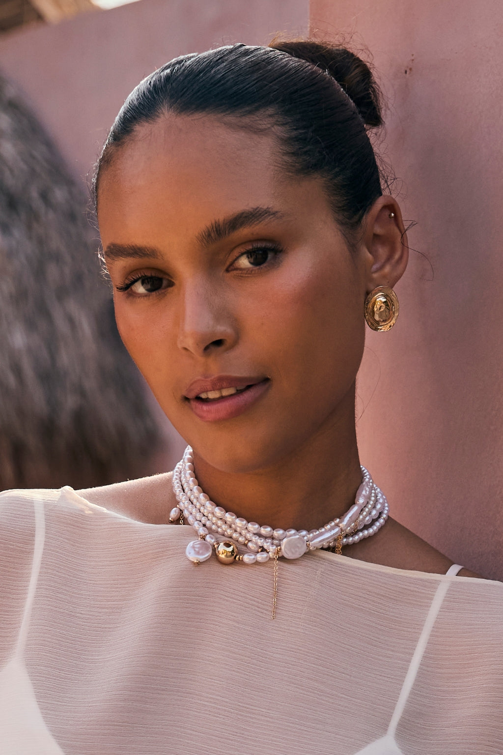 Guilded Drift Pearl Choker | 12th Tribe