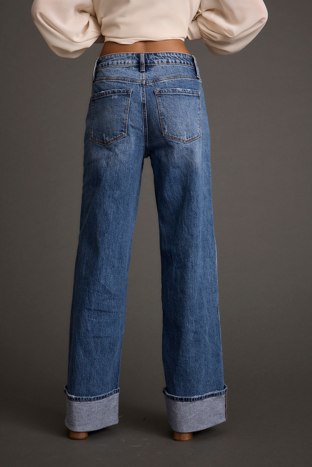 Presley Cuffed Straight Leg Denim