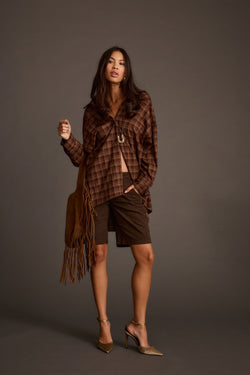 Parker Mocha Low Rise Cargo Short