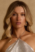 Piedra Stone and Gold Drop Statement Earrings
