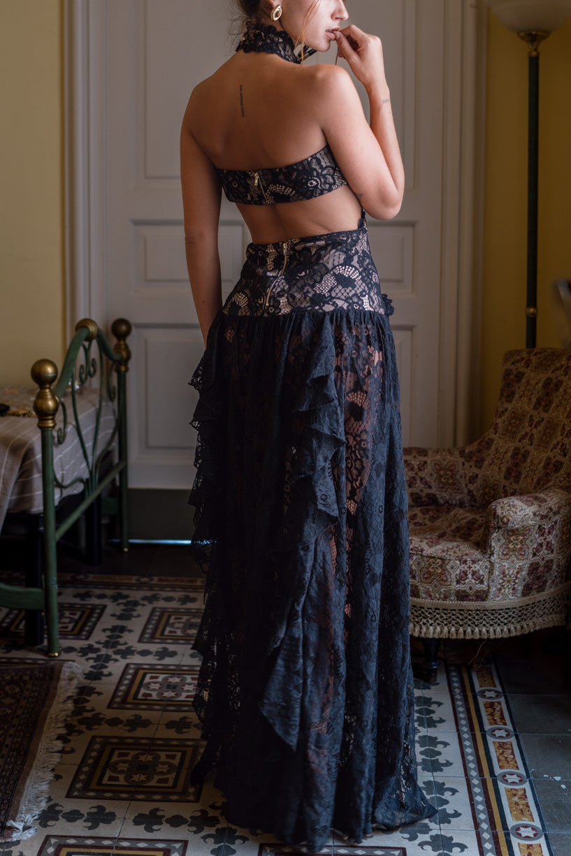 sachin and babi light blue dress Already Know Lace Maxi Dress