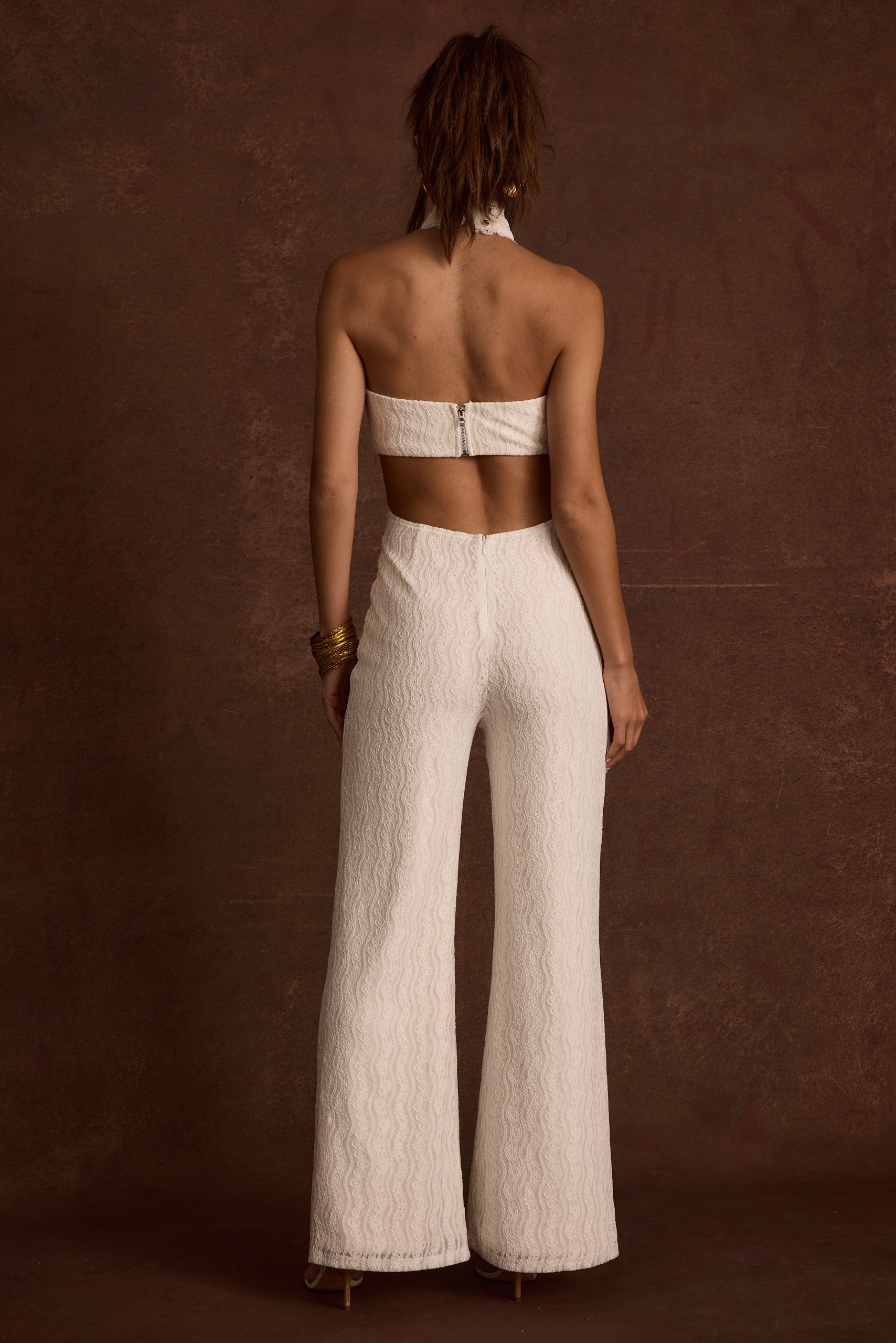Princesa White Lace Jumpsuit