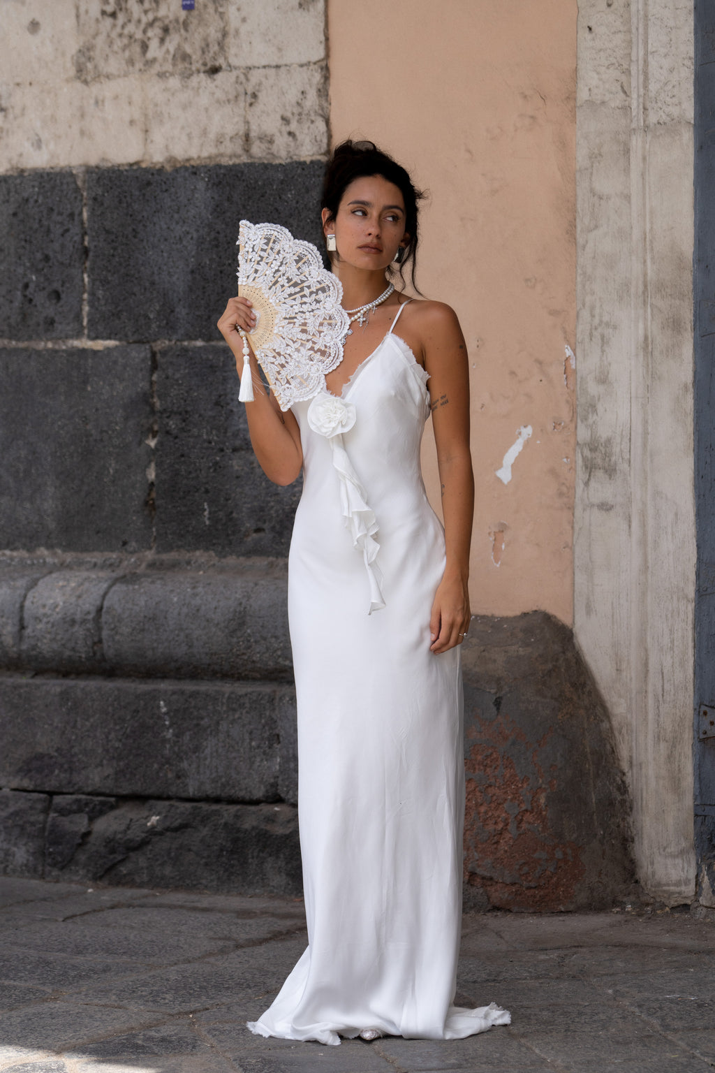 dur doux sequins rosette dress DUR DOUX | Dresses | Dur Doux Brown Sequin Rosette Dress S Grunge Glam Core Evening Vibe