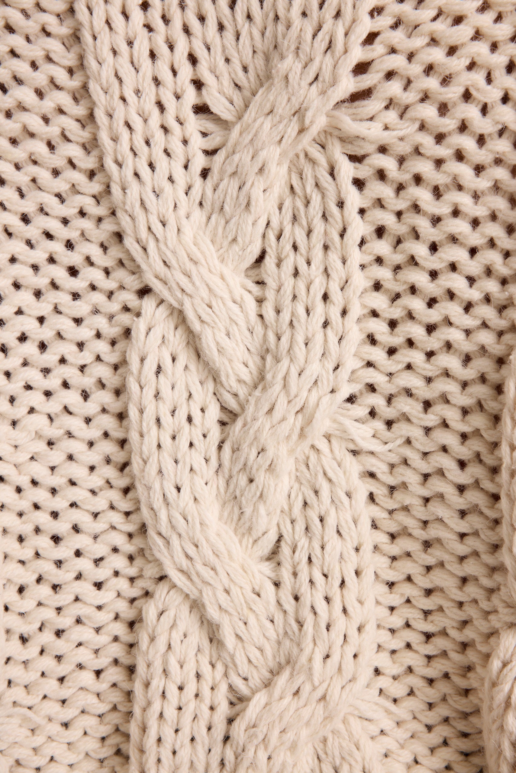 Remi Ivory Cable Knit Sweater