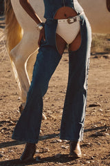 Revelry Studded Denim Chaps