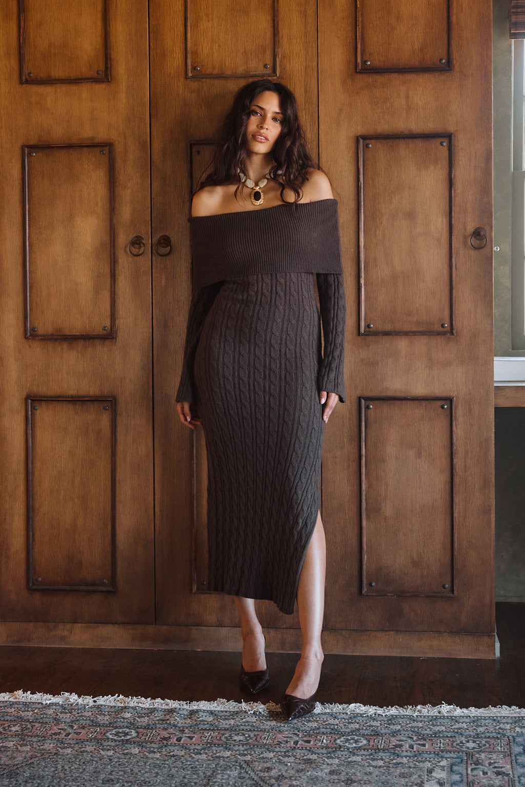 rhiannon maxi dress Tis the season for chic dresses dress accordingly. @iamstherfaned is styling our Rhiannon midi dress. Shop the LBD at the link in our bio #saylorny