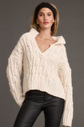 Riverstone Cream Cableknit Sweater