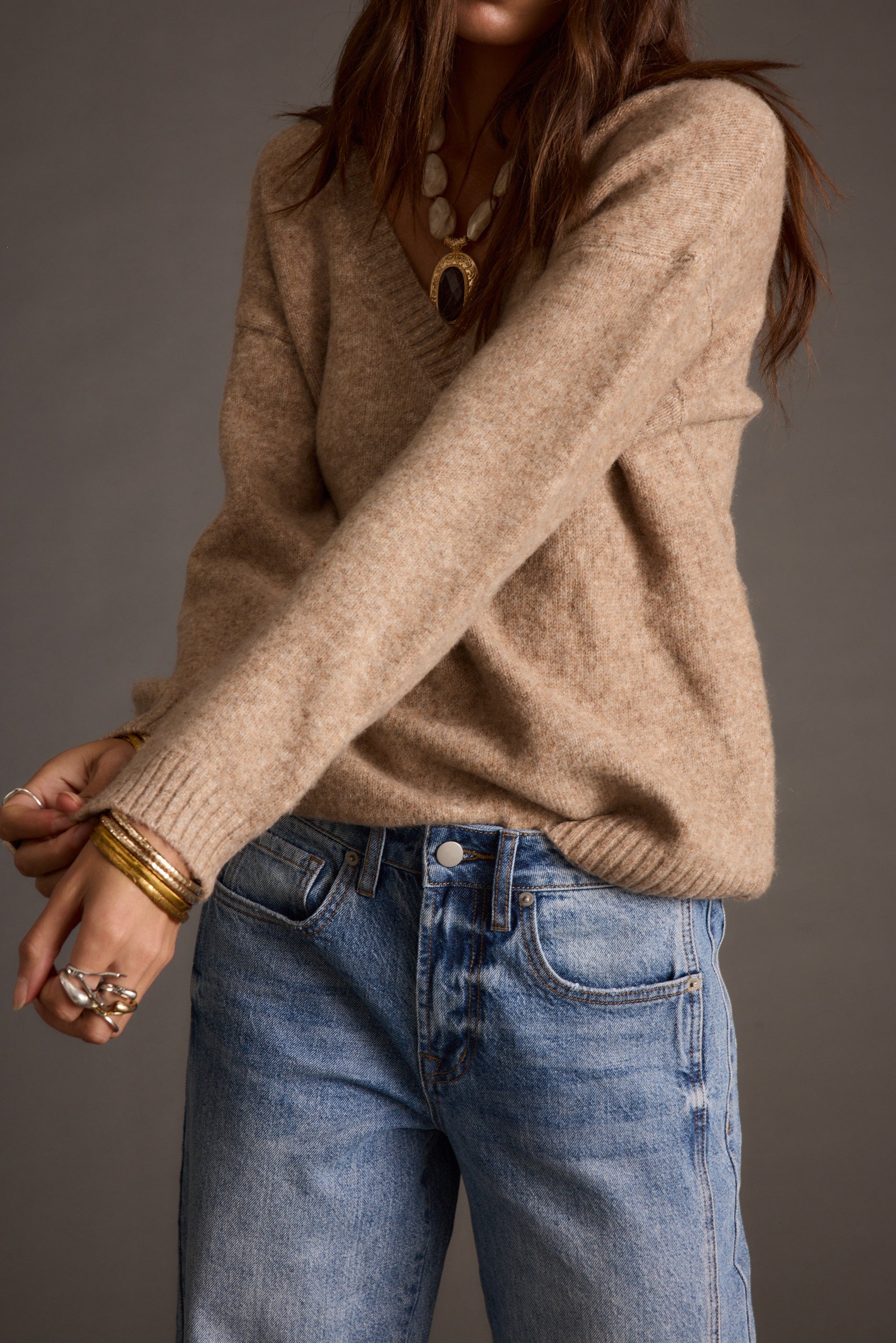Robbyn Light Taupe Sweater