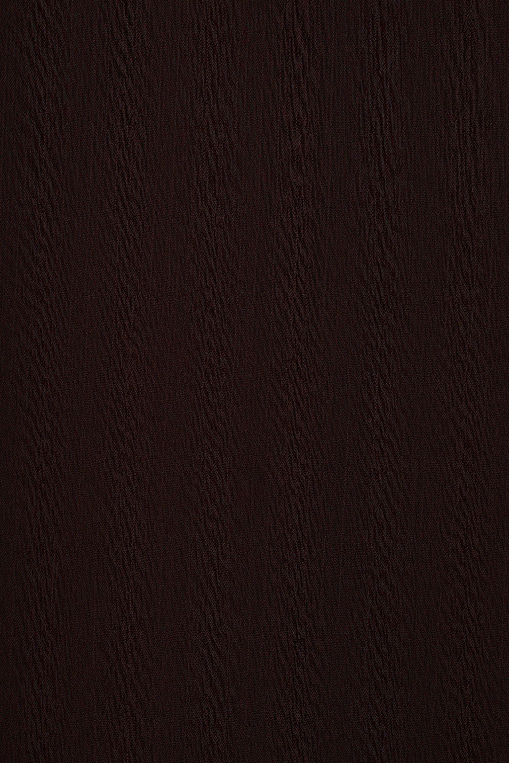 Espresso chiffon fabric detail showing sheer weave and ruffle edge close-up