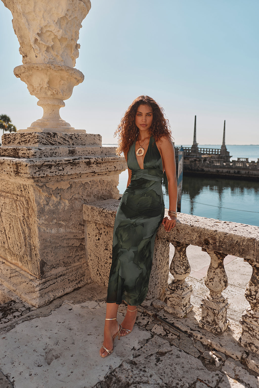 Rosalia Emerald Floral Mesh Maxi Dress | 12th Tribe Rosalia Emerald Floral Mesh Maxi Dress | 12th Tribe