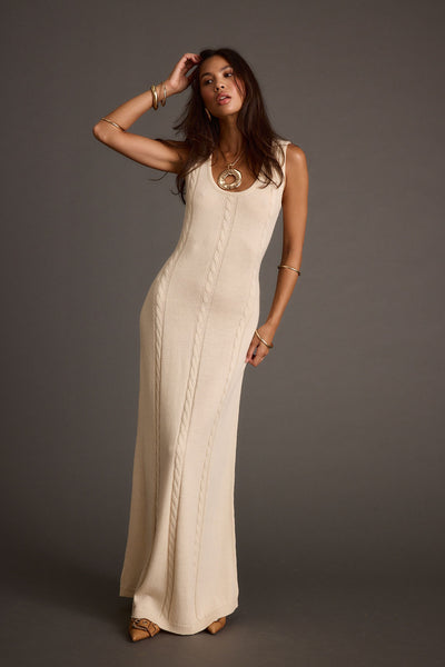 Rowan_Cream_Cable_Knit_Maxi_Dr