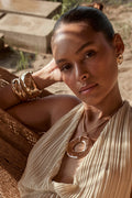 Runyon Set of 2 Gold Cuff Bangles