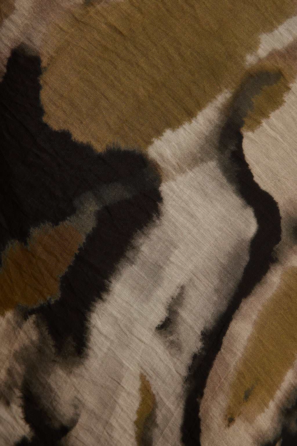 Solmar Olive Abstract Maxi Dress