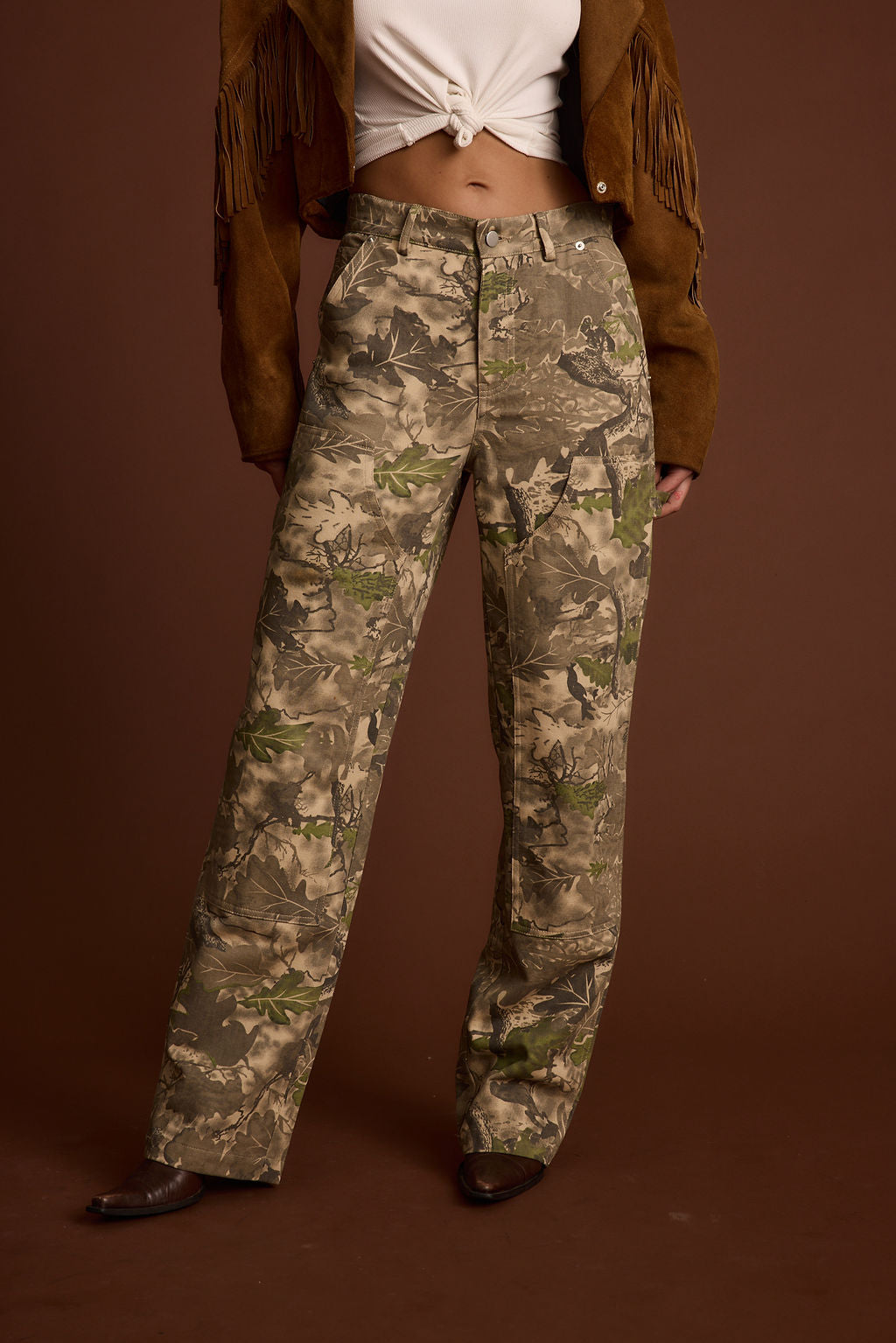 Alternate angle of the jeans highlighting the overall design.