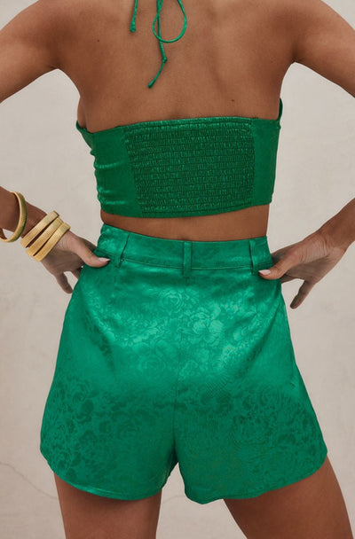 St. Barths Emerald Jacquard Shorts