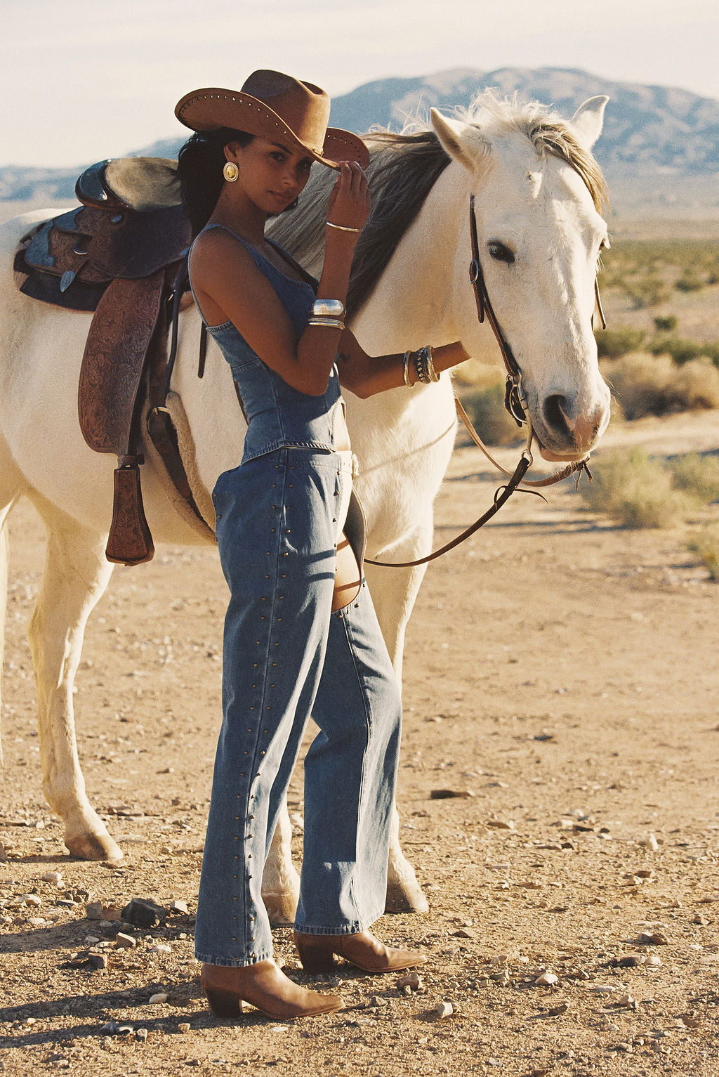 Revelry Studded Denim Chaps