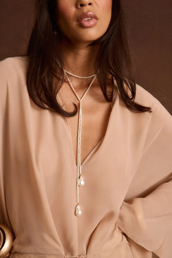 Saint Germain Pearl Drop Necklace