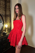 Scarlet Rouge Drop Waist Micro Mini Dress