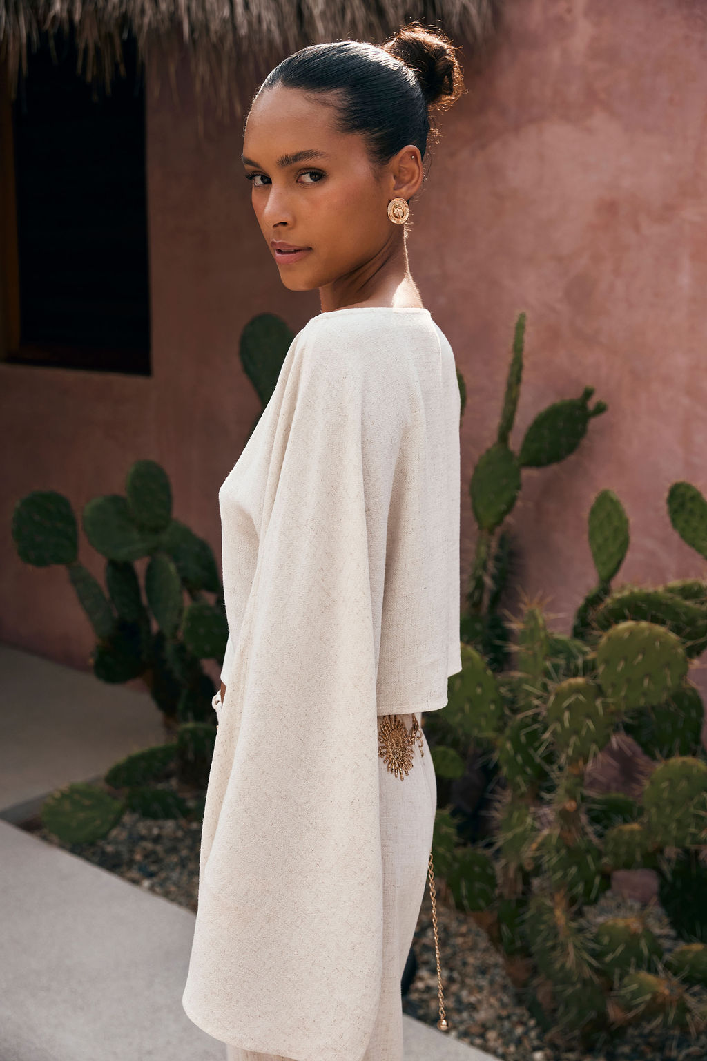 Clear Breeze White Linen Top | 12th Tribe