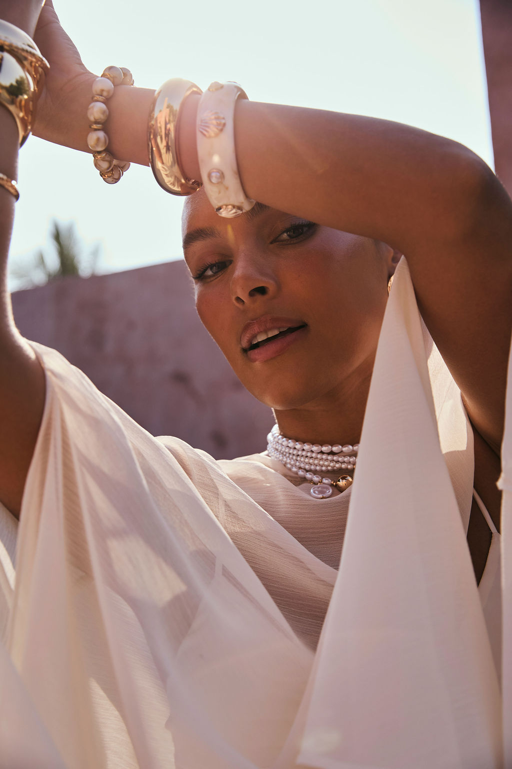 Guilded Drift Pearl Choker | 12th Tribe