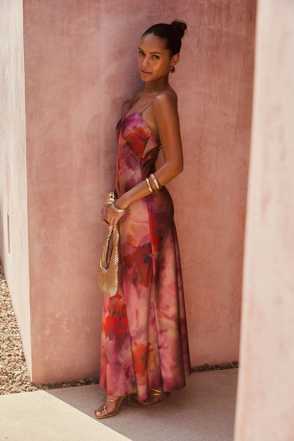 knee length dresses for ladies Marisela Berry Maxi Dress