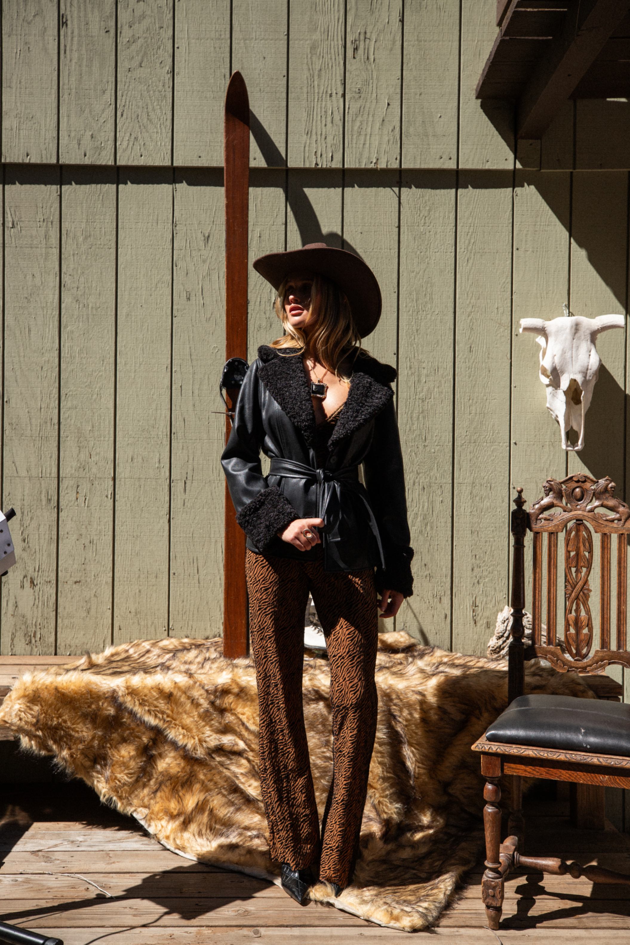 Banks Black Belted Coat