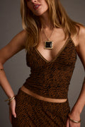 Silver Springs Cognac Zebra Tank