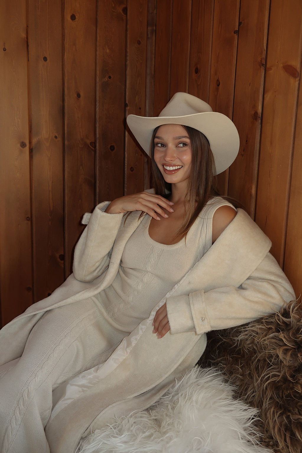 Rowan Cream Cable Knit Maxi Dress – 12th Tribe