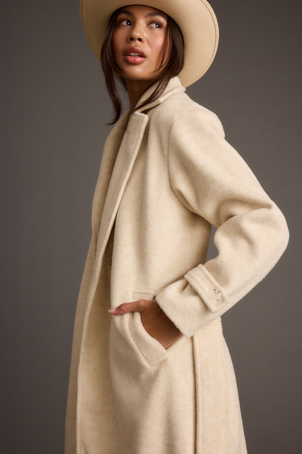 Sinclair Ivory Belted Coat