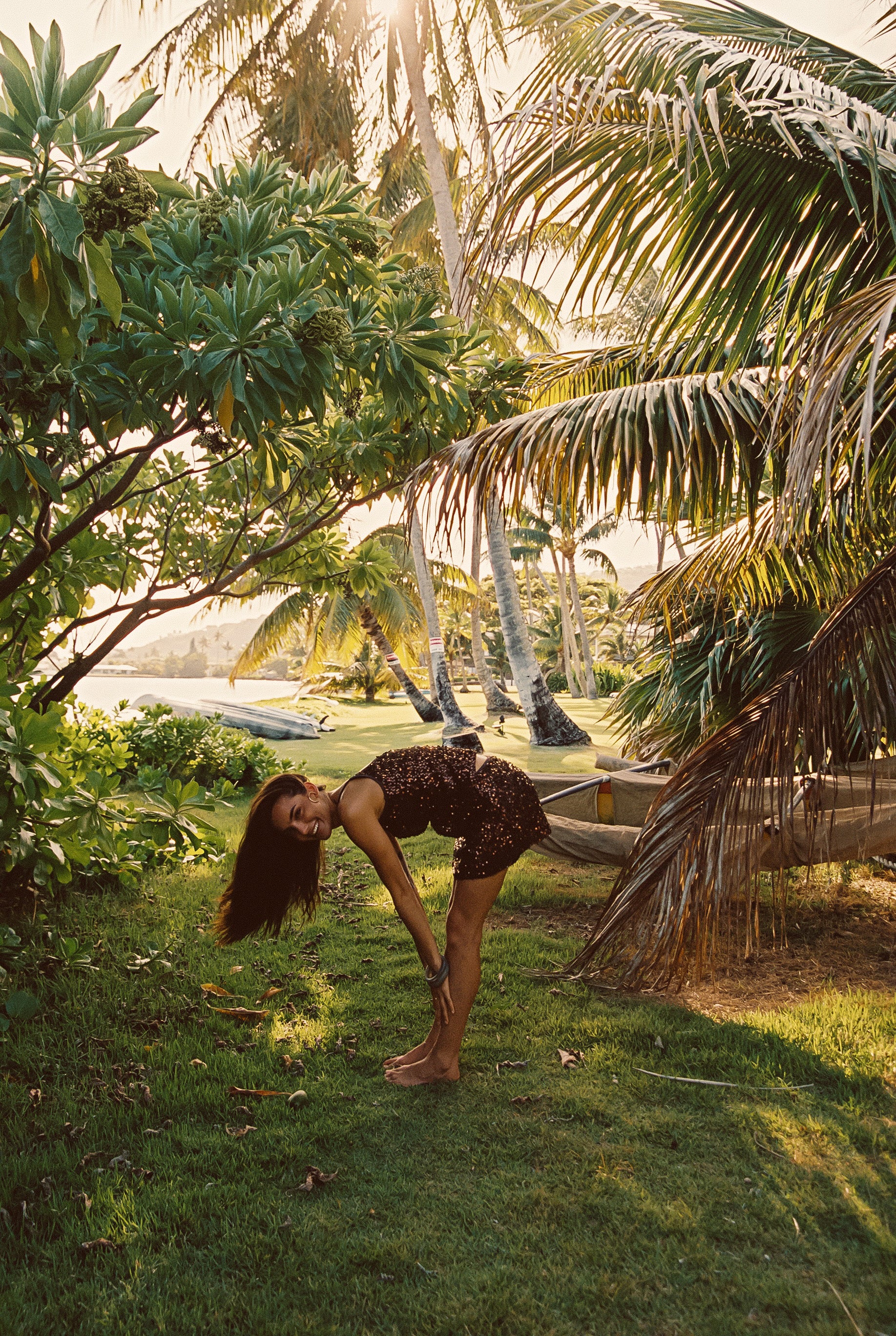 Solea Mocha Sequin Mini Skirt