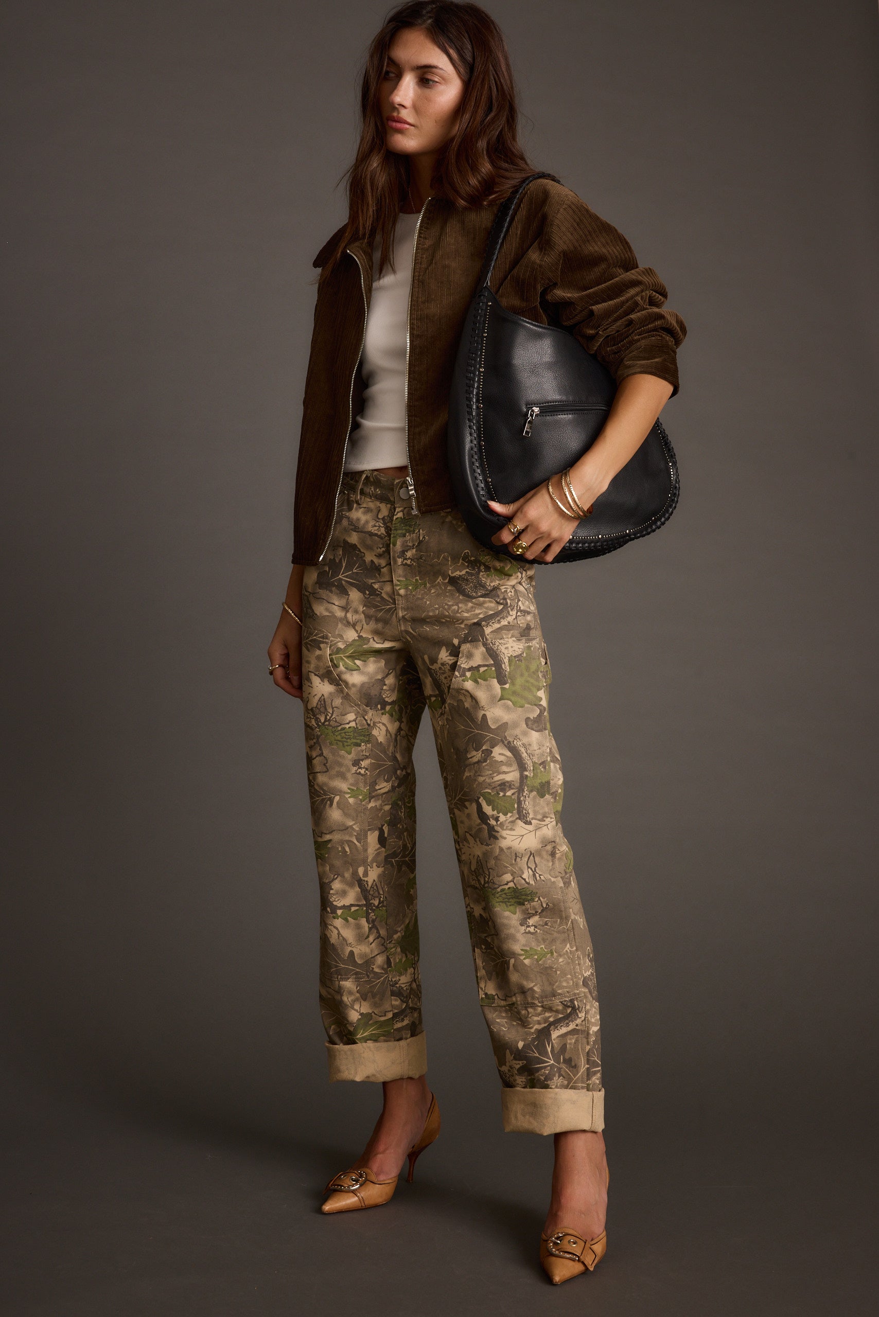 Additional view of the Storm Camo Jeans from a different perspective.