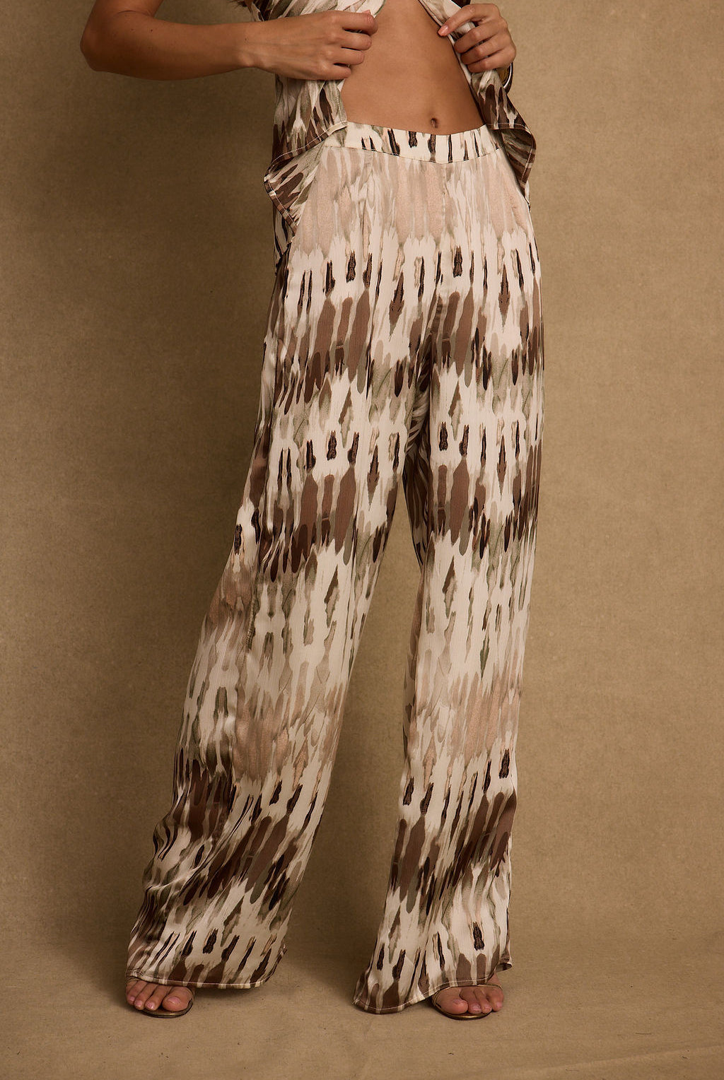 Dahlia Brown Maxi Skirt
