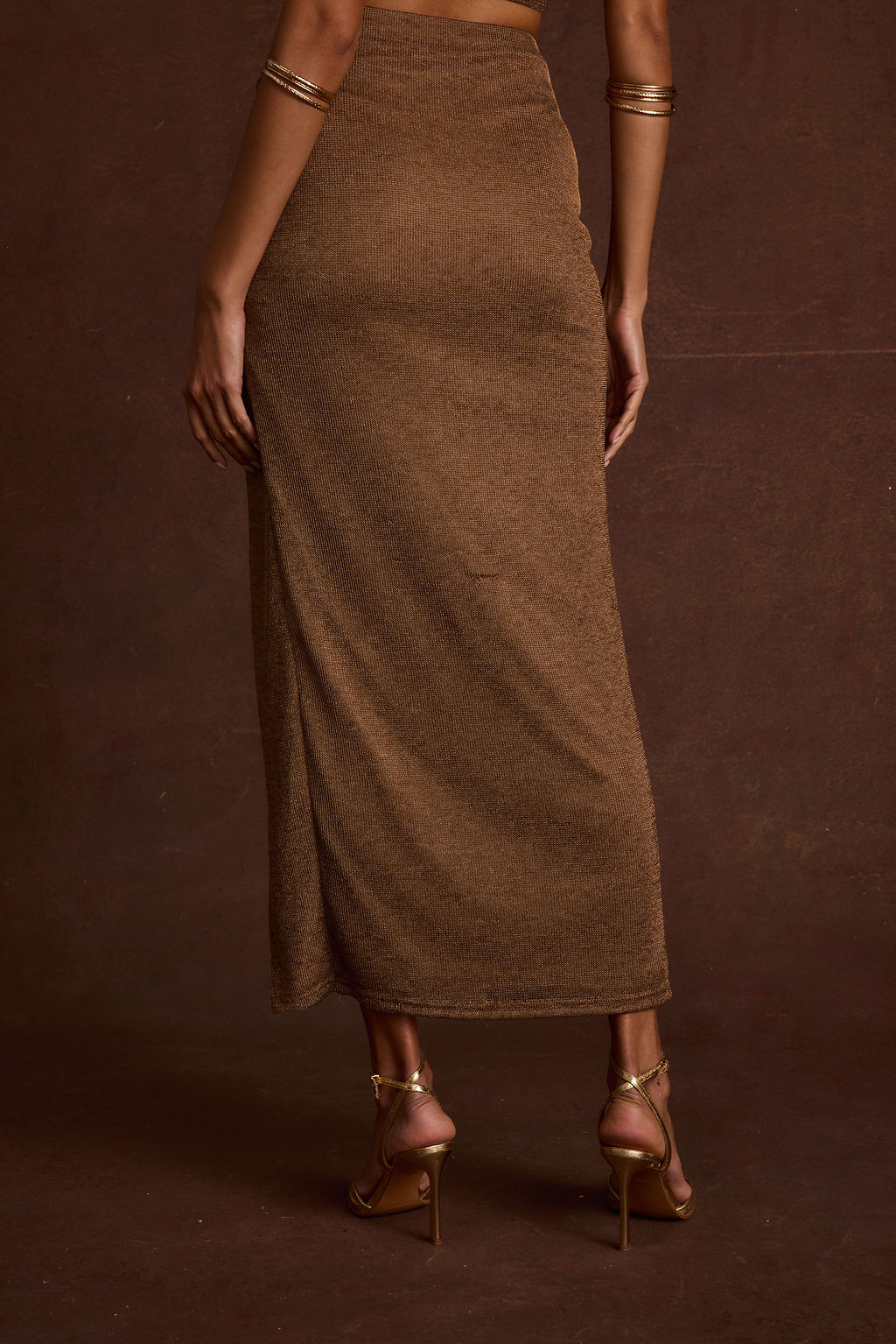 Toulouse Bronze Maxi Skirt