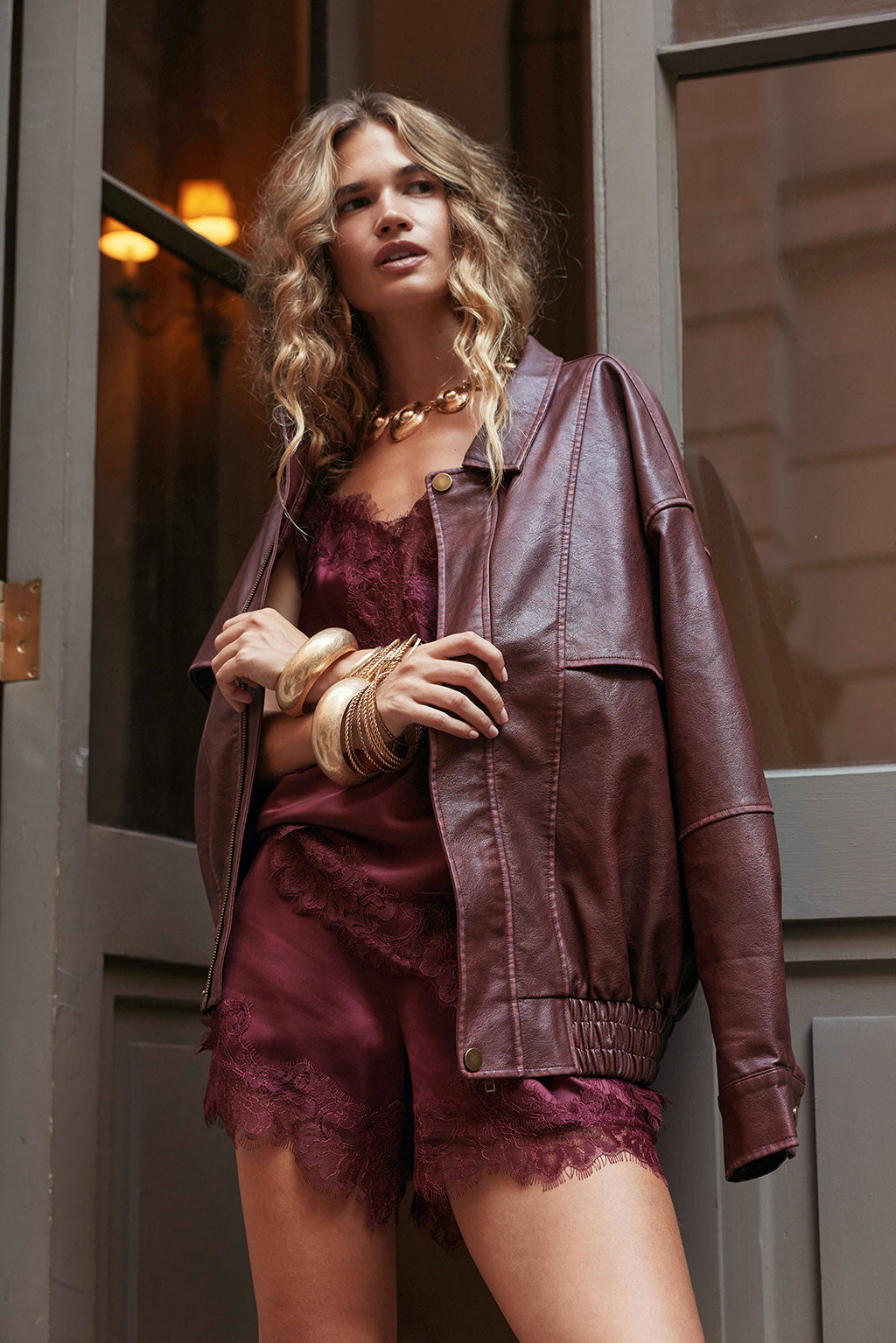 Talavera Mulberry Satin Tank