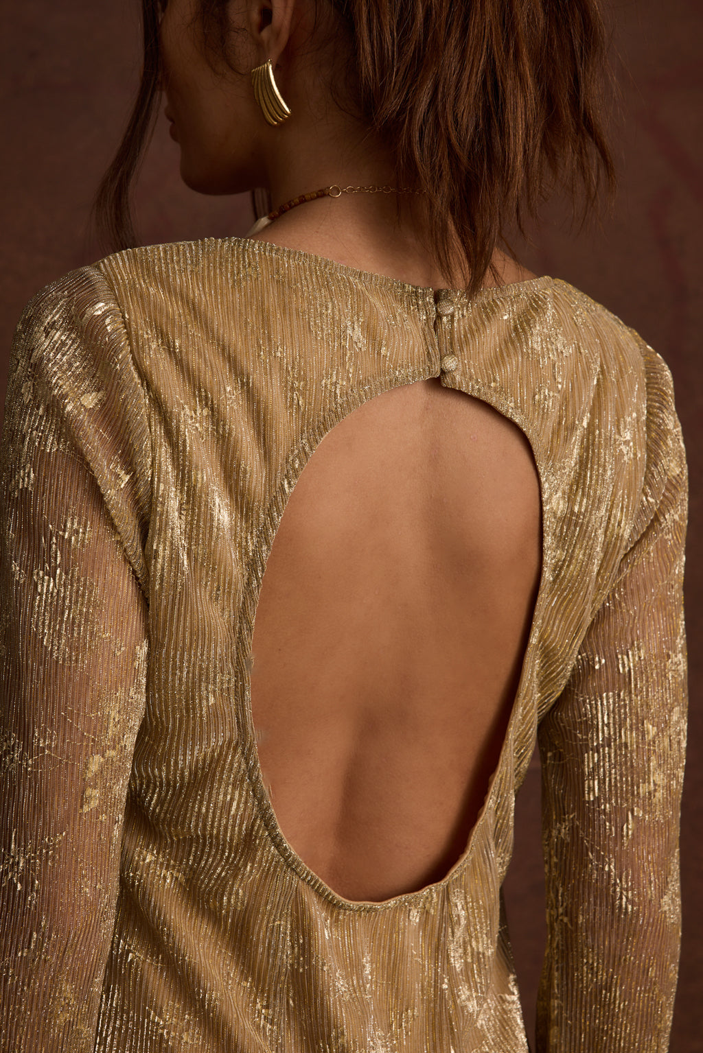 Tate Gold Mini Dress