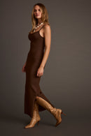 Teresa Mocha Sweater Midi Dress